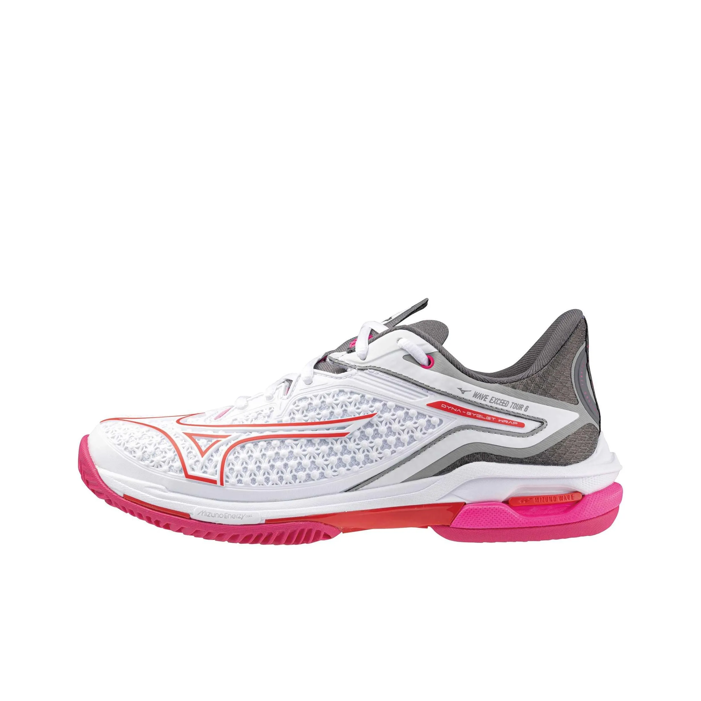 Mizuno Wave Exceed Tour 6 Low Top Tennis Shoes Women's White Pink