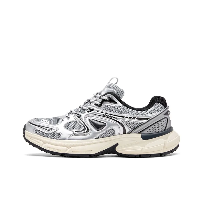 Dickies Низкий топ толстая подошва кроссовки мужские серебряные