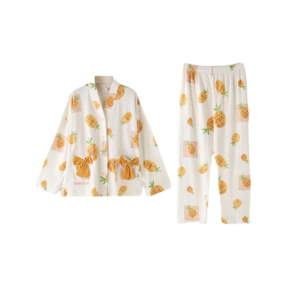 ZAO FU NIAO Пижамный комплект Женские Sunward Ананас