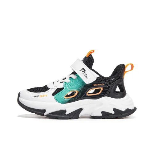7 PE Детские беговые кроссовки Low Top Белый/Черный Kids