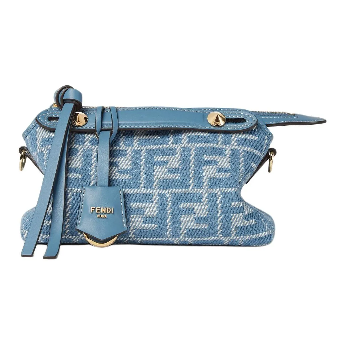 FENDI By The Way Series Cotton Shoulder Bag, Crossbody Bag, Handbag Mini Women's Blue