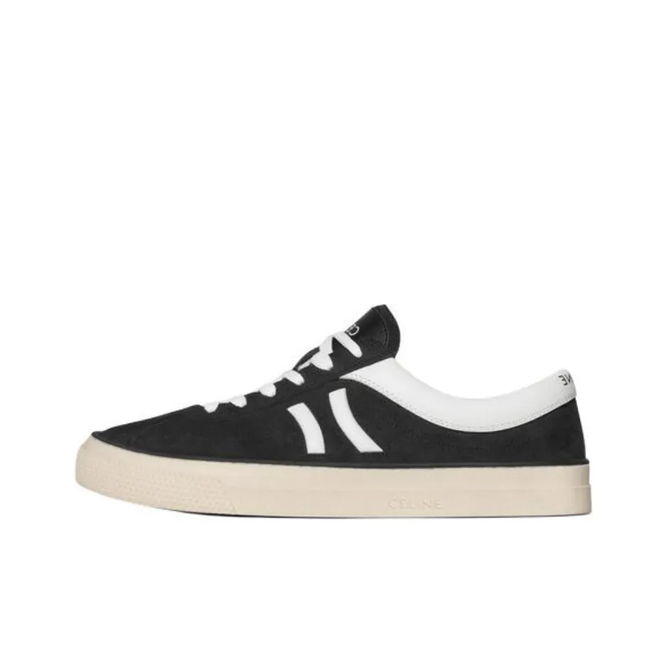 CELINE SUNSET Low Top Skateboard Shoes Men's Black