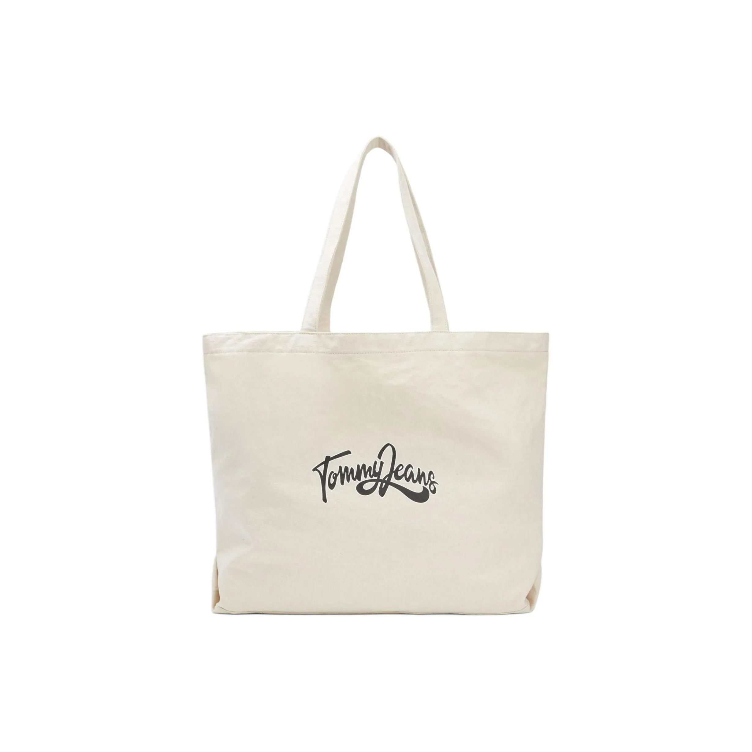 Tommy Hilfiger 100% Cotton Tote Bag, Shopping Bag, Shoulder Bag, Handbag Women's Natural Color