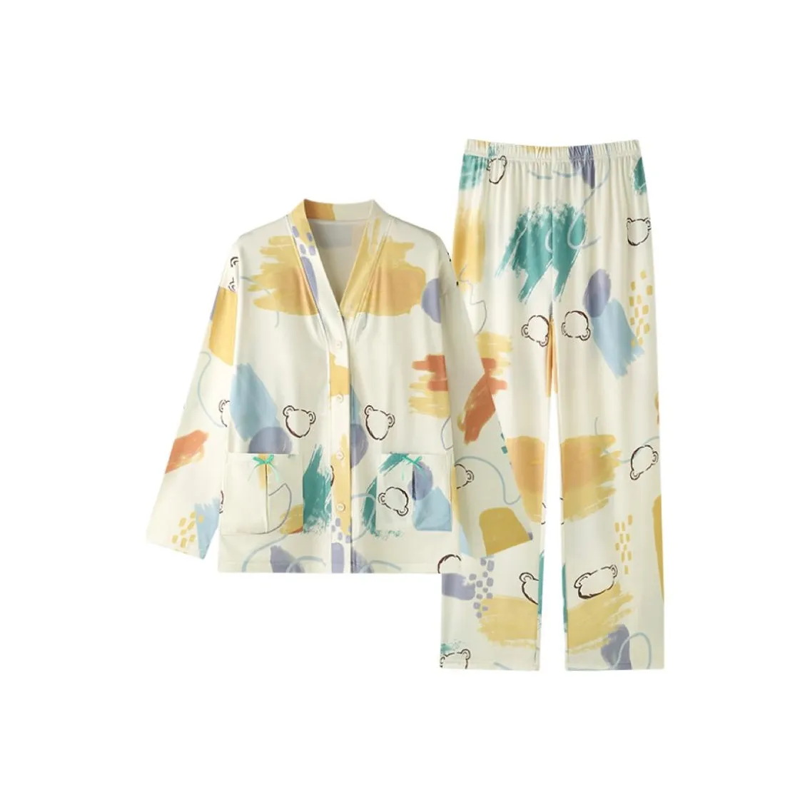 ZAO FU NIAO Пижамный комплект Женские Радужный Веселый Shadow