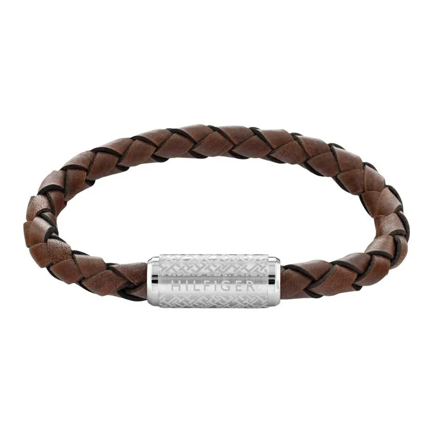 Tommy Hilfiger Leather Bracelets Men's Brown