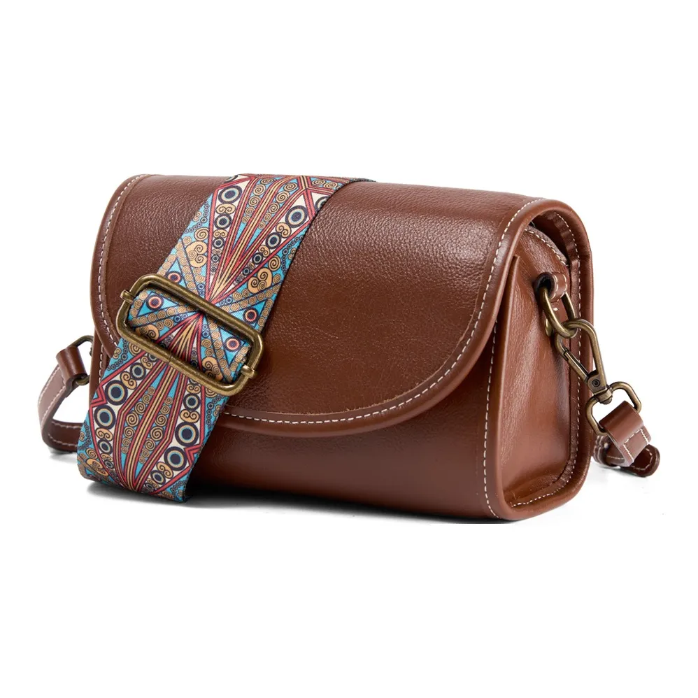 KAISER Сумка через плечо из коровьей кожи женская коричневая