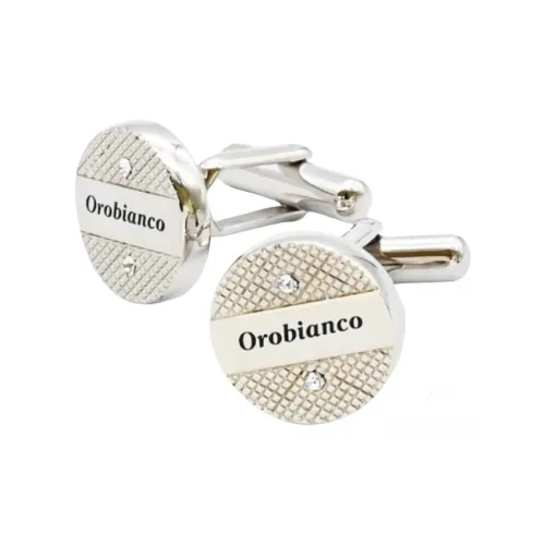 Orobianco Латунь, Родиевое Покрытие, Swarovski Кристальные Запонки для Мужчин
