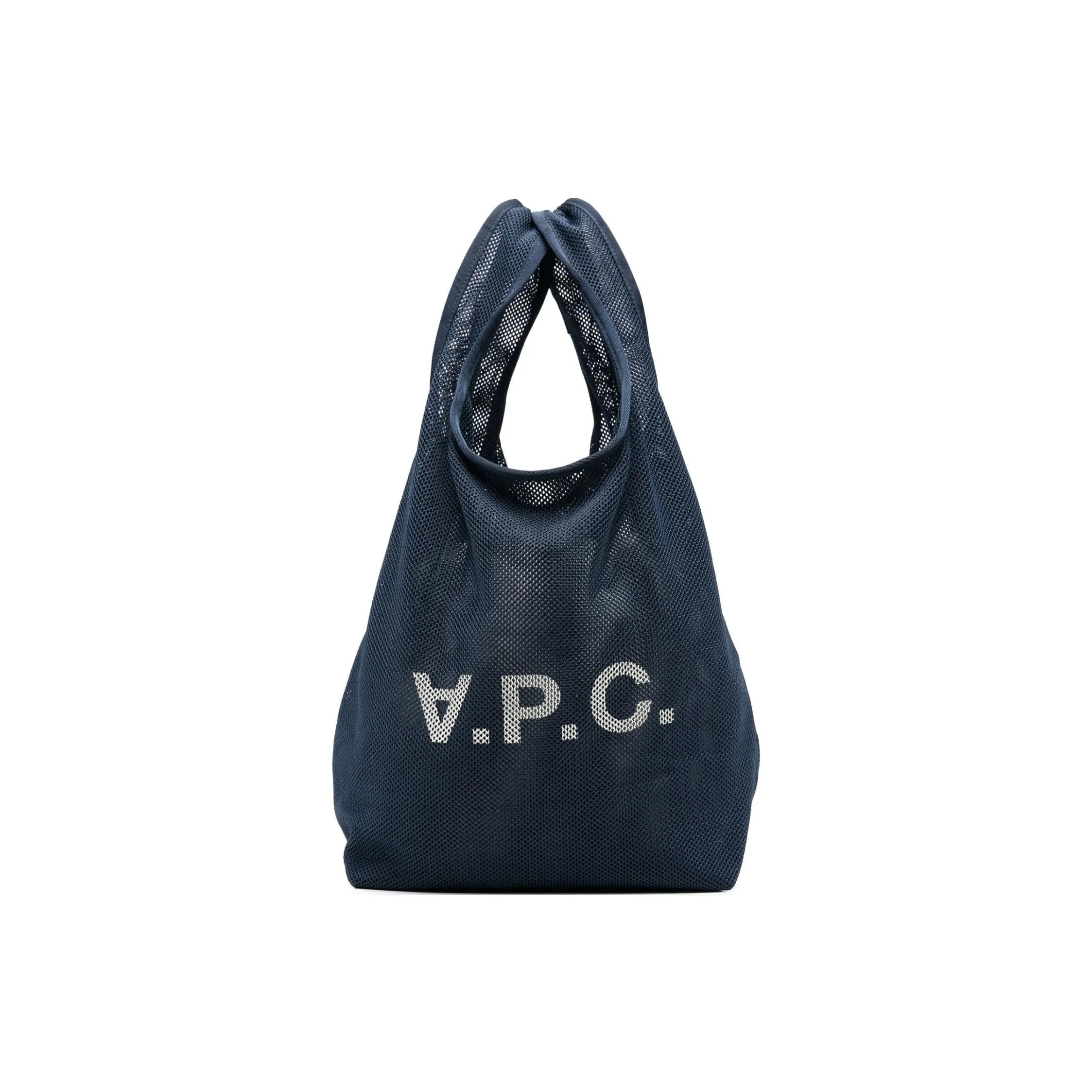 A.P.C Polyester Tote Bag, Shopping Bag, Handbag Men's Prussia Blue