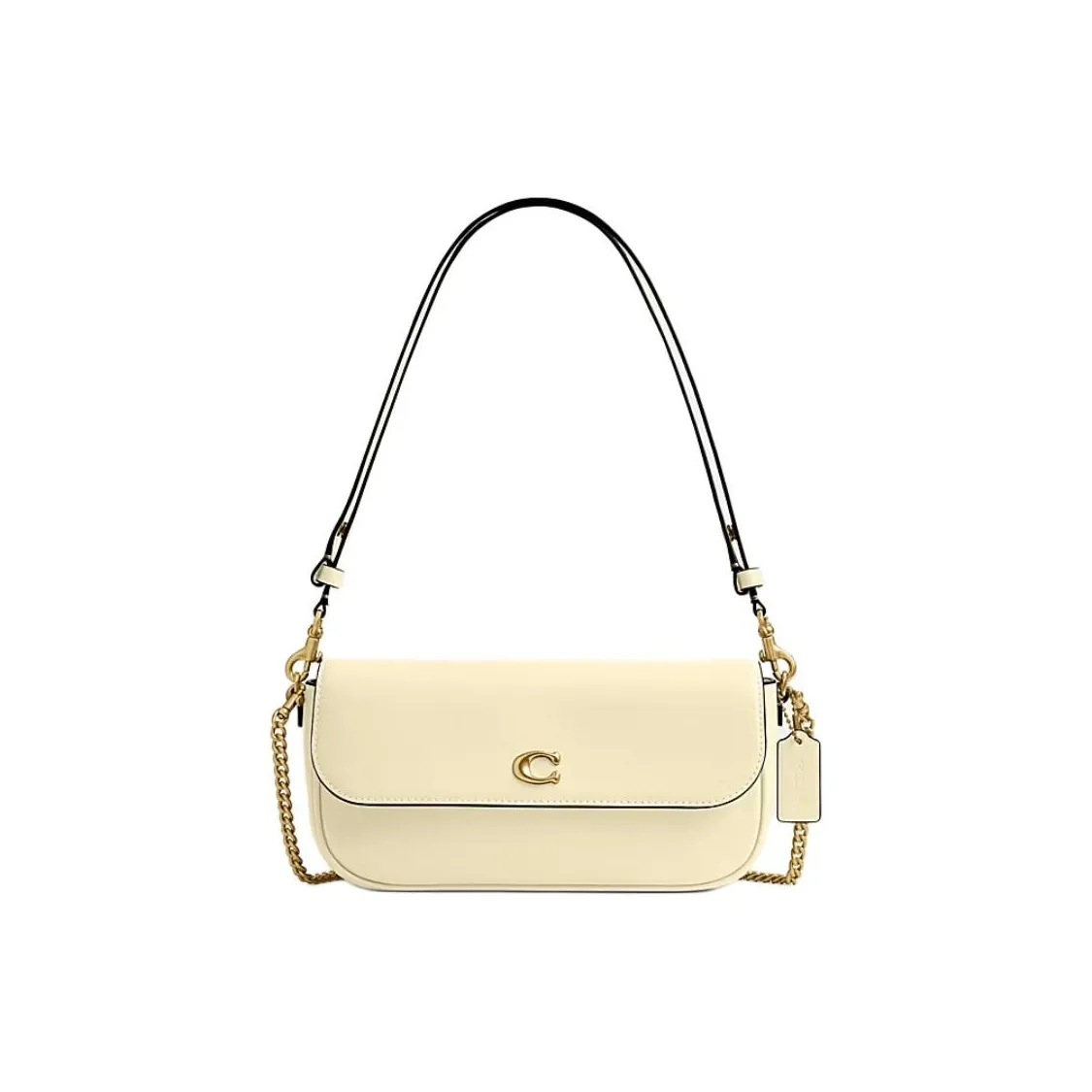 COACH Brook Flap Кожа Сумка через плечо Средняя Женская Желтая
