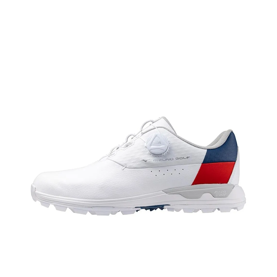 Mizuno Anti Slip Wear Resistant Low Top Golf Shoes Men's White Blue