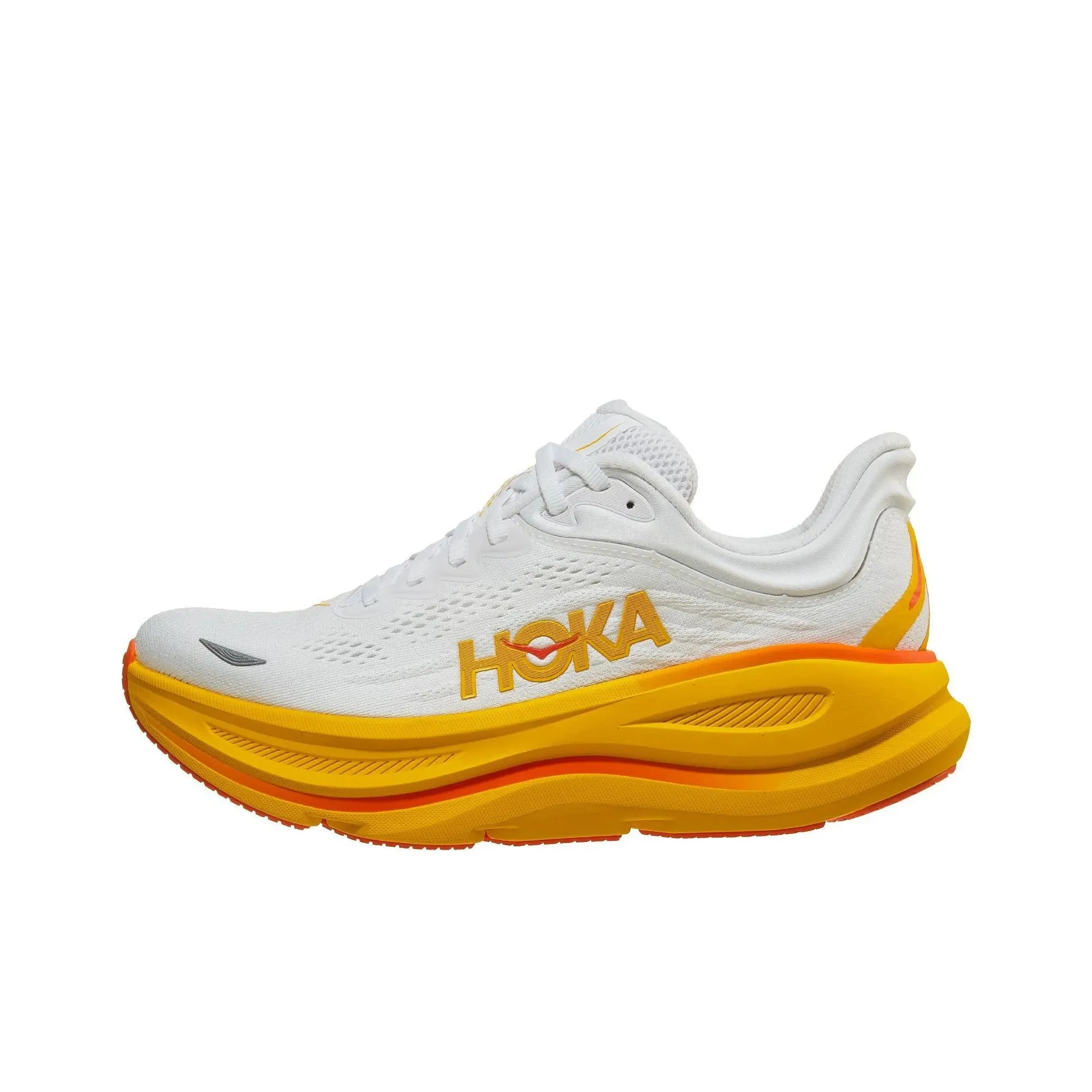 HOKA ONE ONE Bondi 9 Беговые кроссовки Низкий топ Белый/Оранжевый Женские