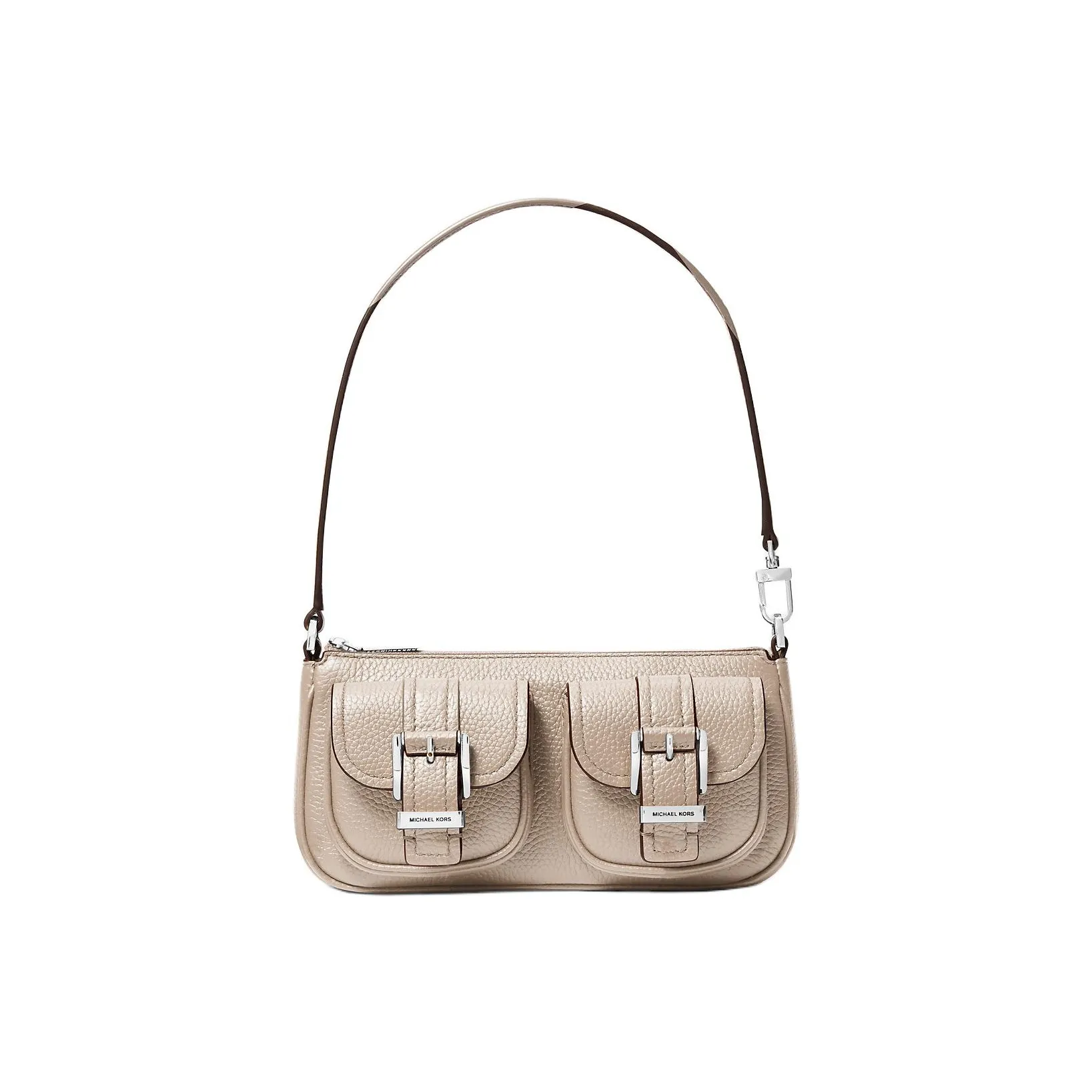 MICHAEL KORS Leather Shoulder Bag Small Size Women's Light Sand