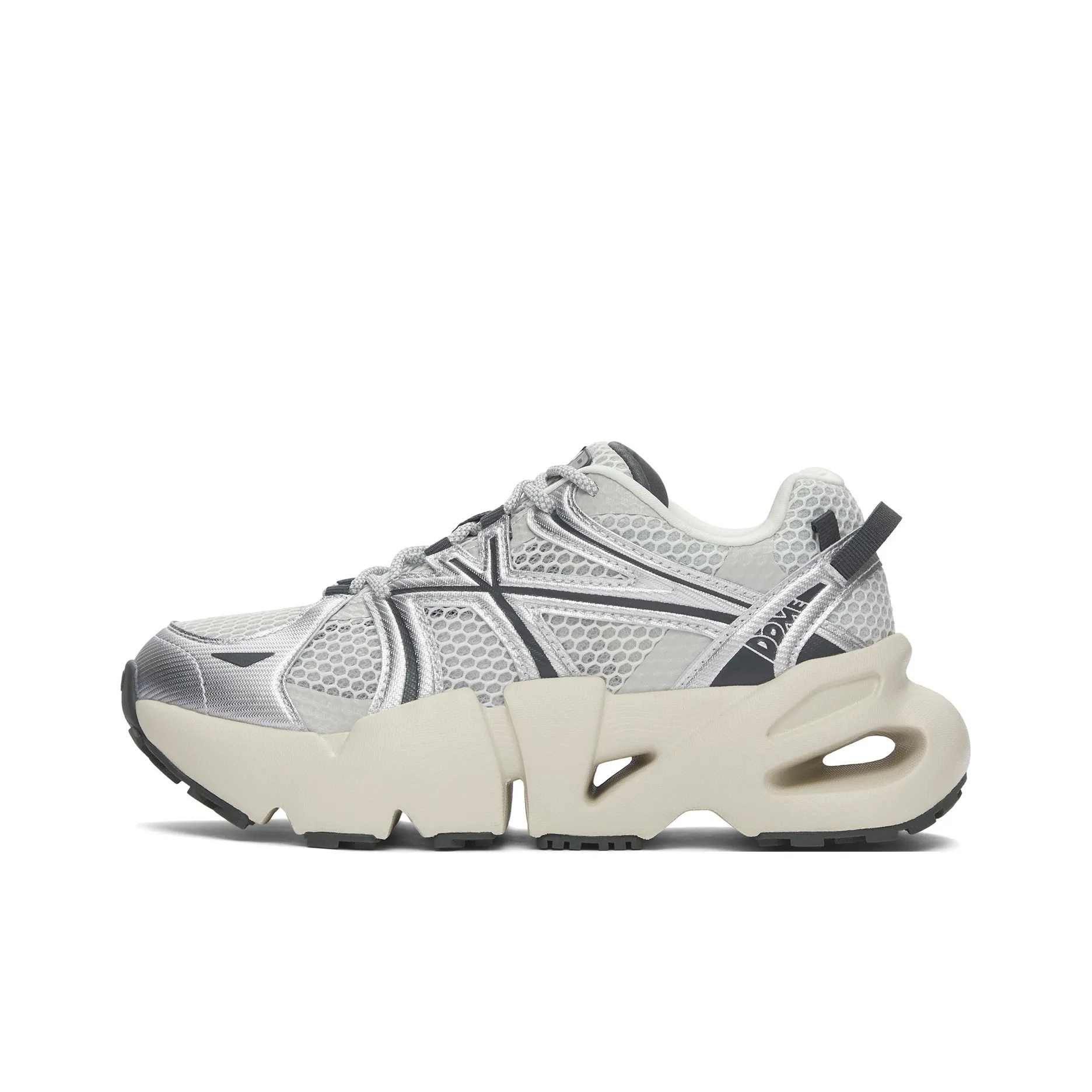 MLB New York Yankees Breathable Lightweight Height Increasing Low Top Casual Running Shoes Unisex Silver