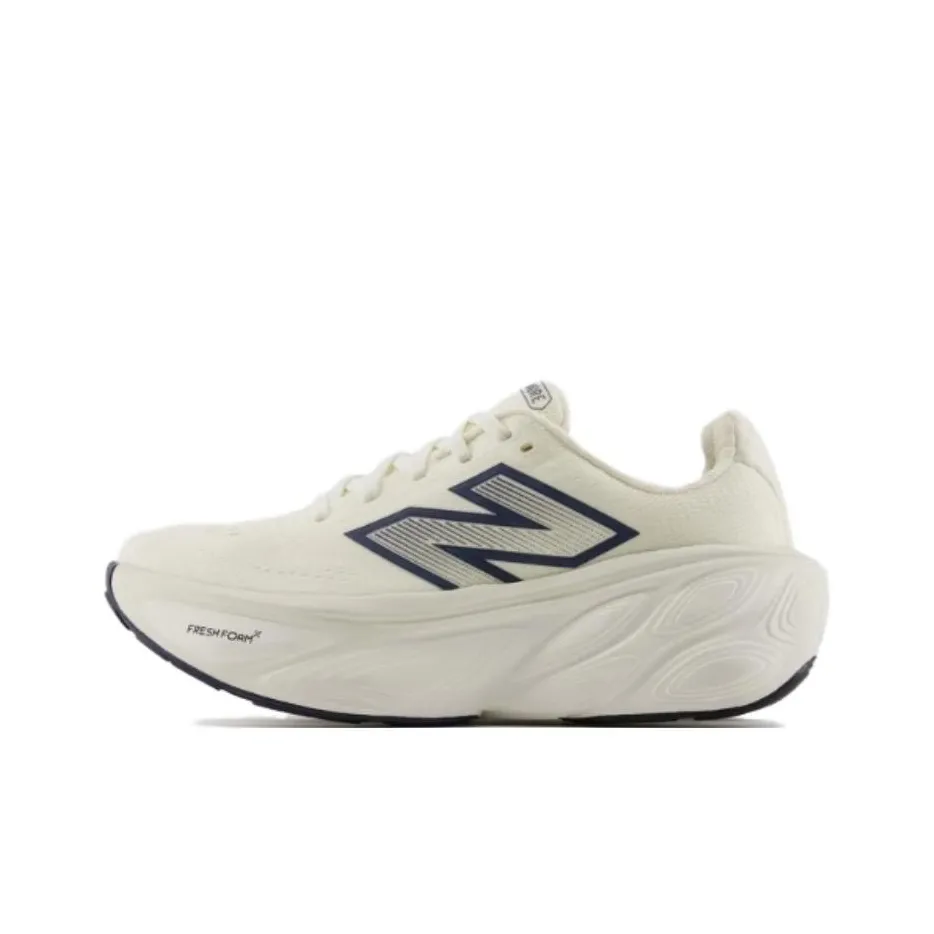 New Balance Fresh Foam X More V5 Shock Absorbers Low Top Casual City Commute Running Shoes Women's Ecru