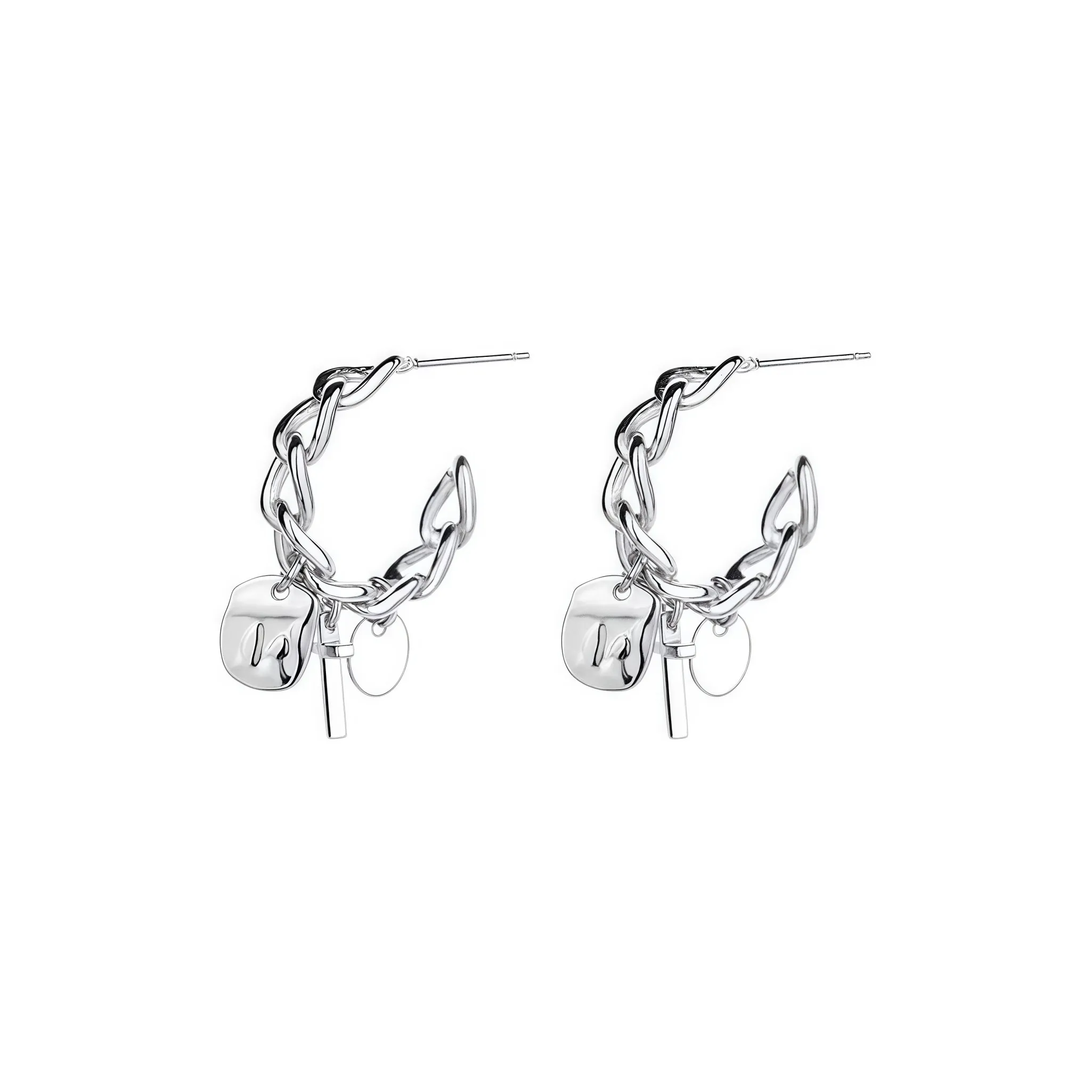 Sandals & Flip Flops 925 Sterling Silver Earrings Womens