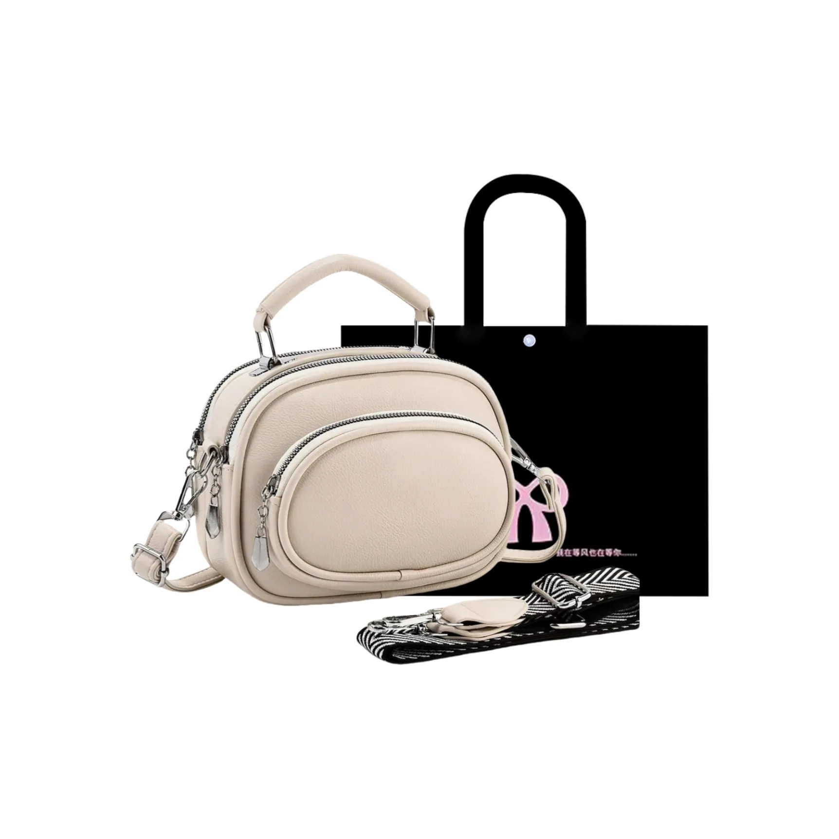 HACIN Artificial Leather Crossbody Handbag Regular Women's Multicolor