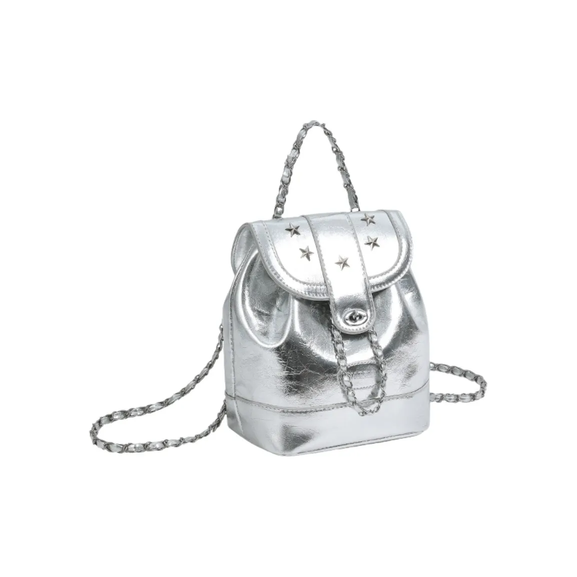 Warrior ПУ (полиуретан) Рюкзак Средний Унисекс Серебряный