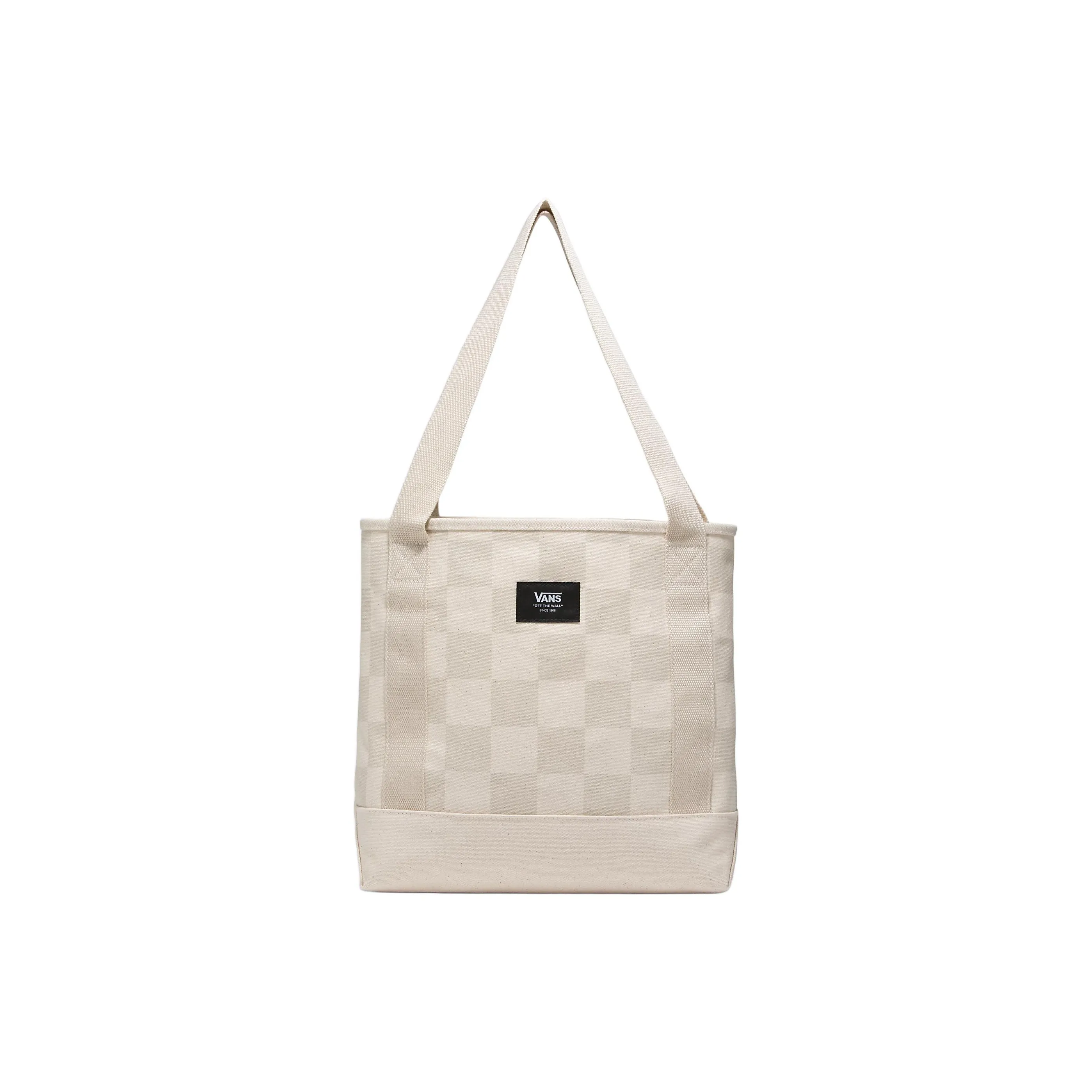 Vans Polyester Tote Bag, Shopping Bag, Shoulder Bag Medium Size Unisex Oat Beige
