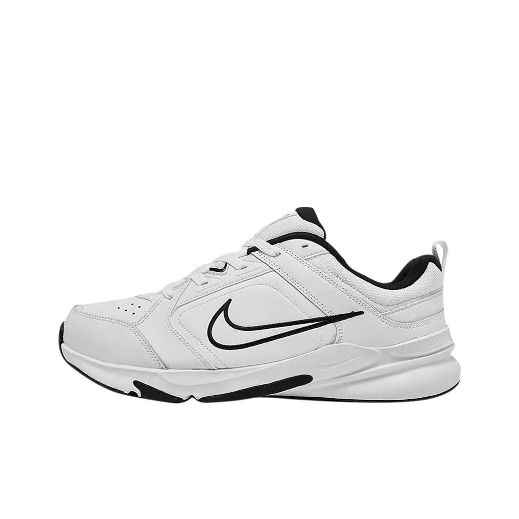 Nike Defy All Day Cushioning, Slip Resistant, And Abrasion Resistant Low Top Casual Running Shoes Men's White Black