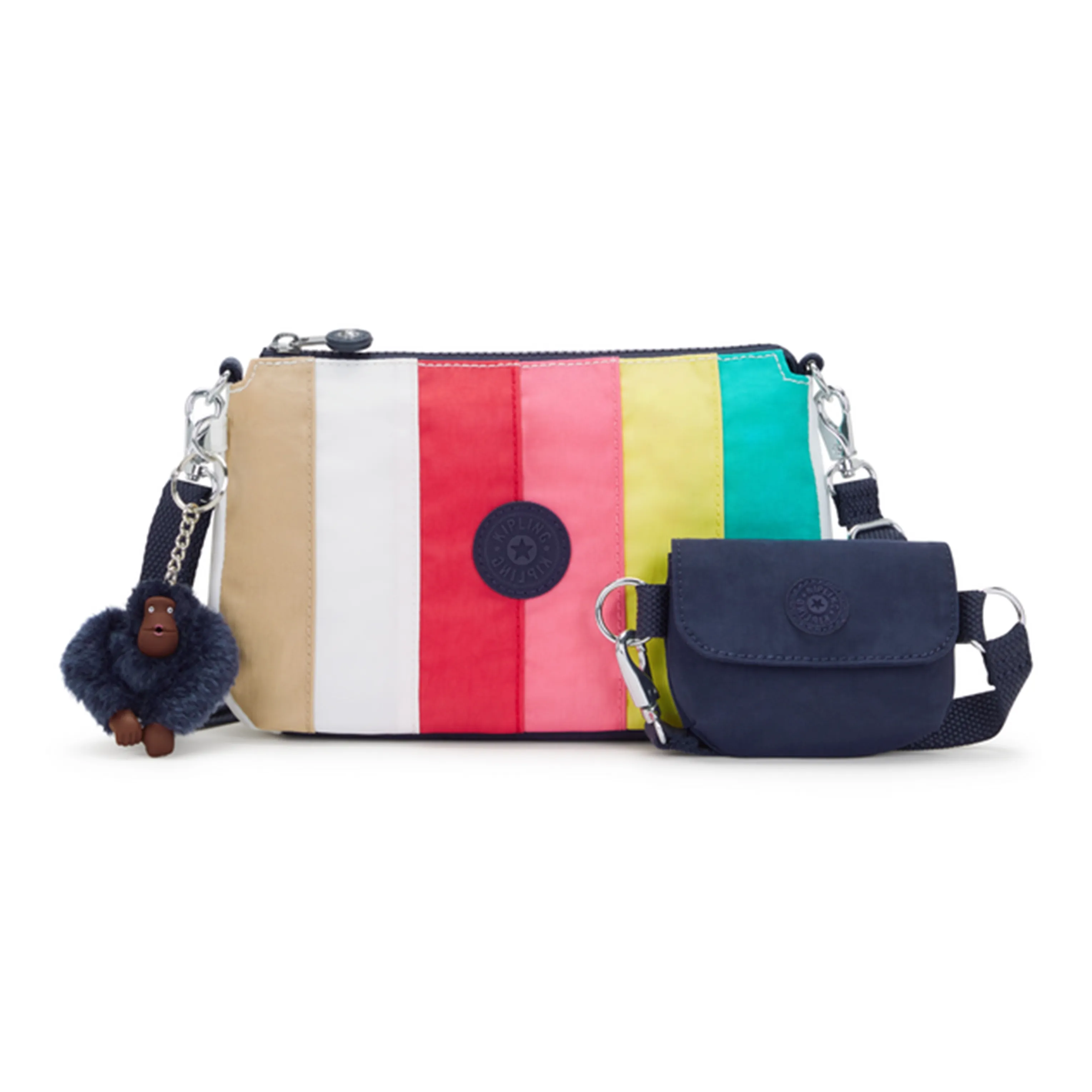 Kipling Polyamide Crossbody Bags Regular Unisex Rainbow