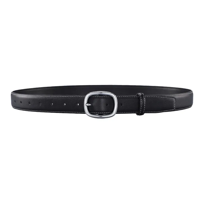 Lanza Cow Split Leather Belts Women's Width 3CM
