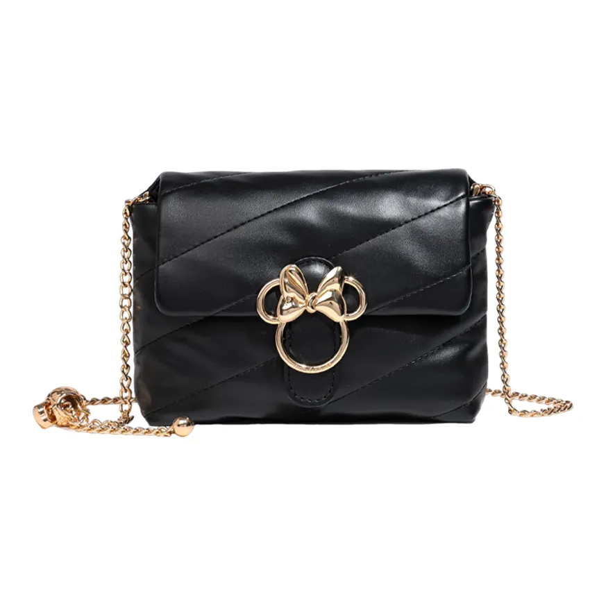 Disney Minnie Series ПУ (полиуретан) Подмышечный Сумка через плечо Стандартная Женская Экрю черный