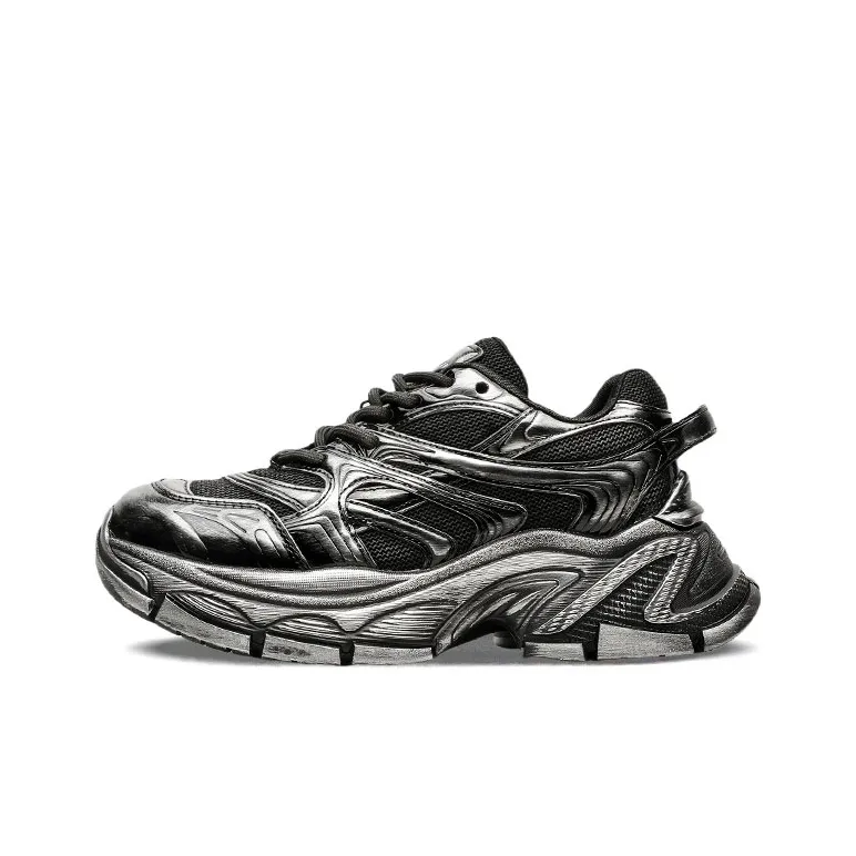 CHIKOKU Moonset Galaxy Low Top Chunky Sneakers Unisex Carbon Black