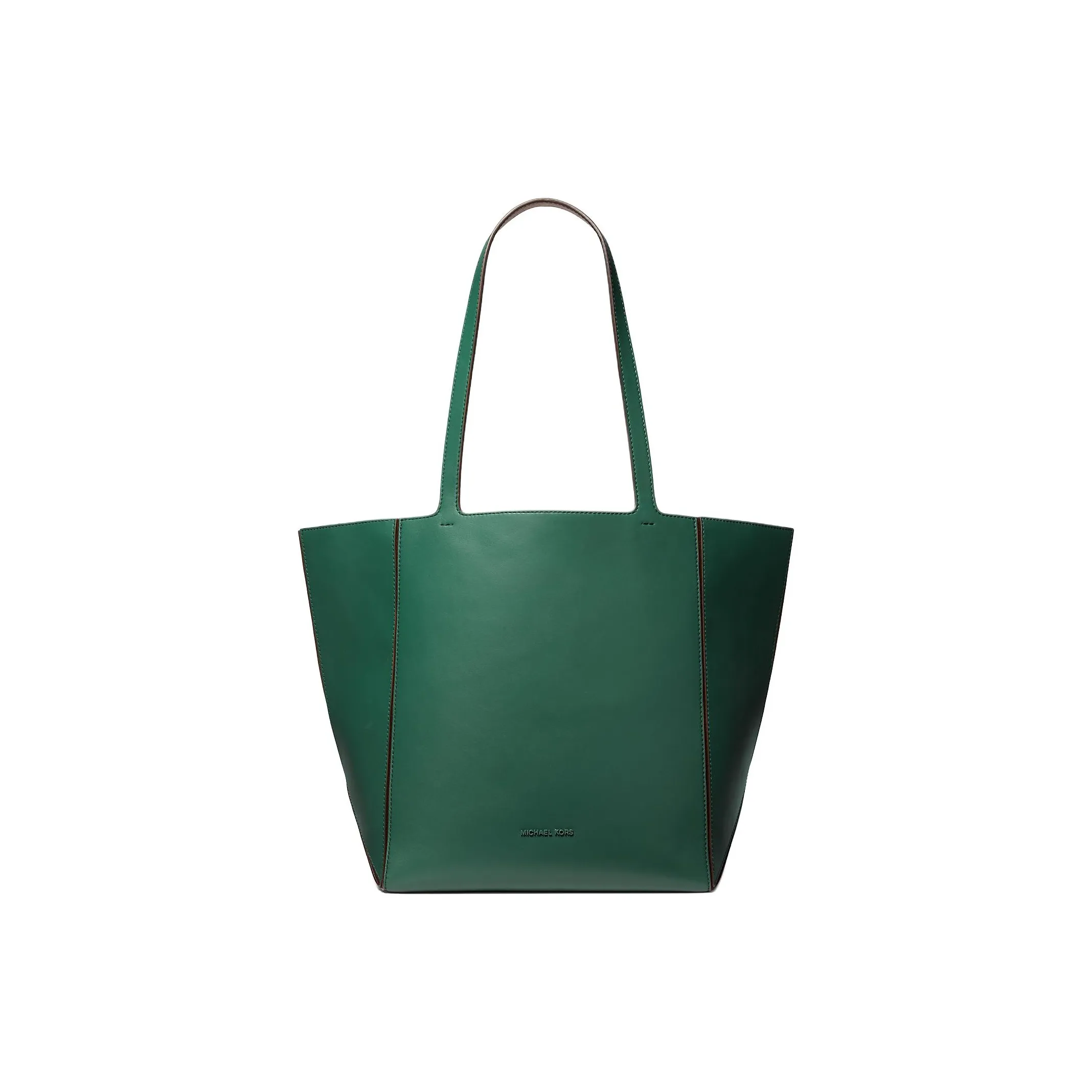 MICHAEL KORS Jordi Leather Tote Bag, Shopping Bag, Handbag Large Size Women's Green
