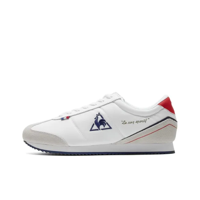 Le Coq Sportif Французский Петух Износостойкий и Водонепроницаемый Низкий Топ Повседневный Унисекс Белый Синий