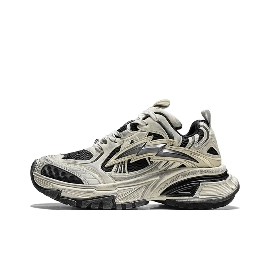 NFL Ultra S Толстая подошва Низкий топ Черный Белый Унисекс