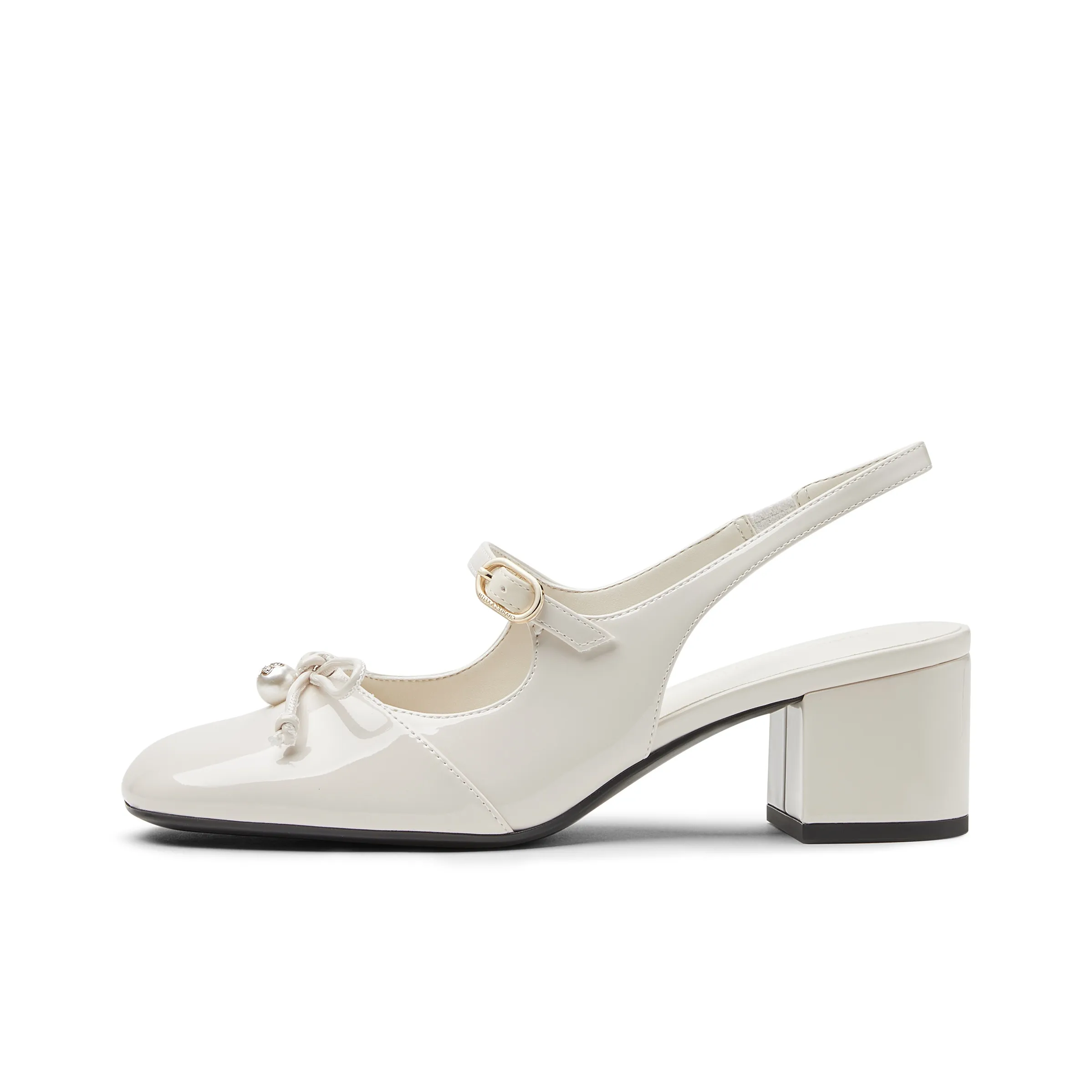 CHARLES KEITH Маленькие туфли Mary Jane с грубым каблуком 5,1 см женские