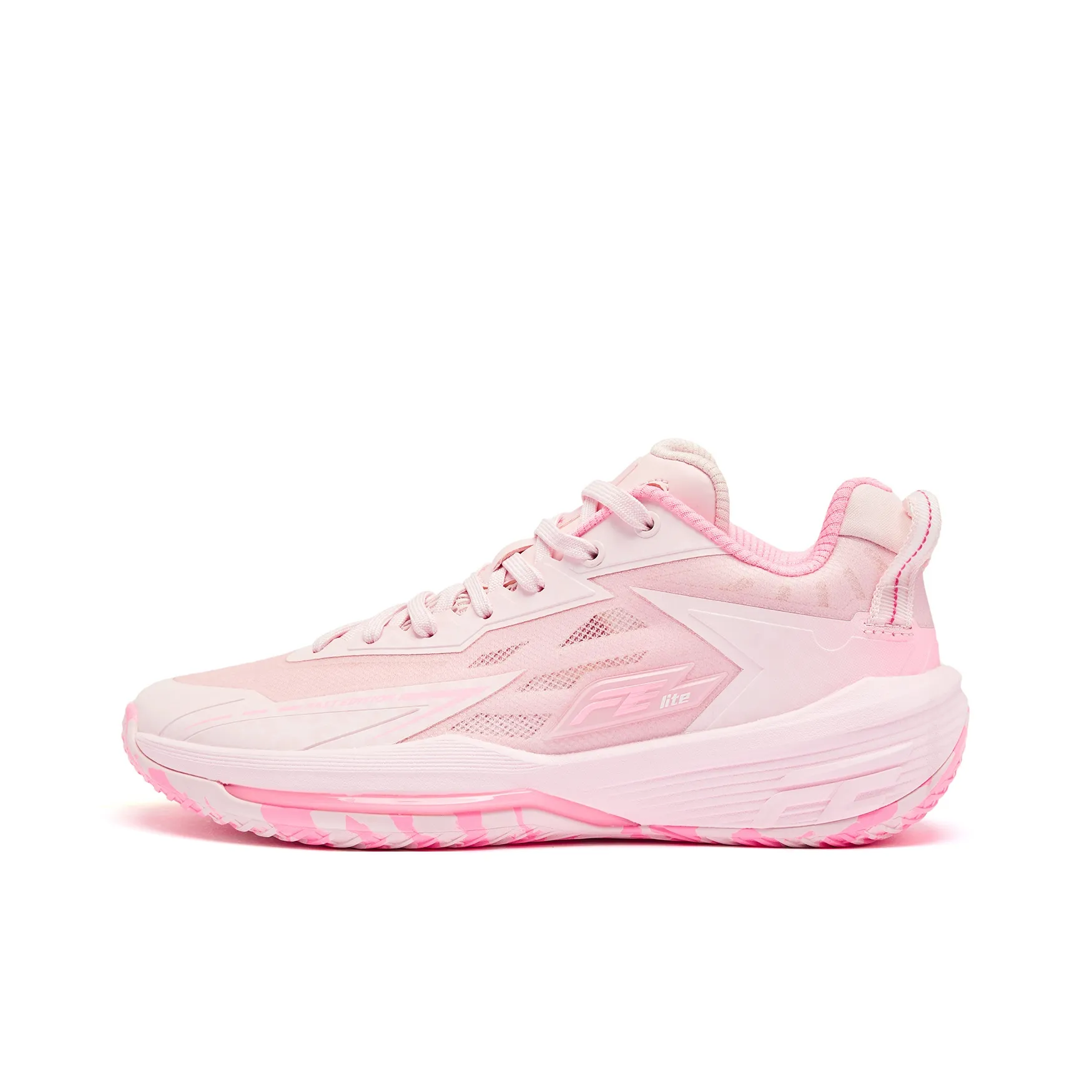 QIAODAN TEAM Coverage Rebound Grip Breathable Low Top Basketball Shoes Women's Pink