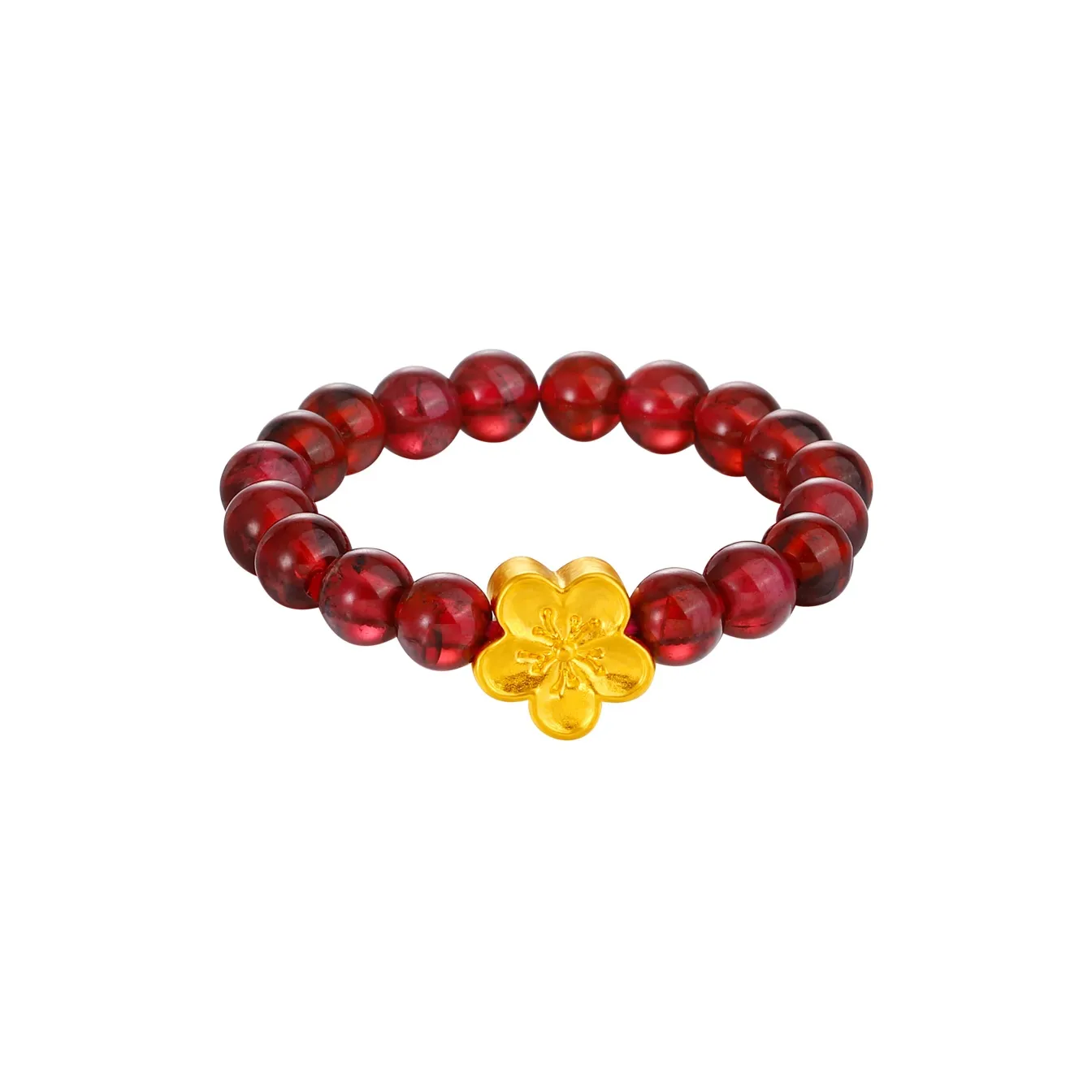 Golden Bliss Garnet Colored Gemstone Rings Unisex
