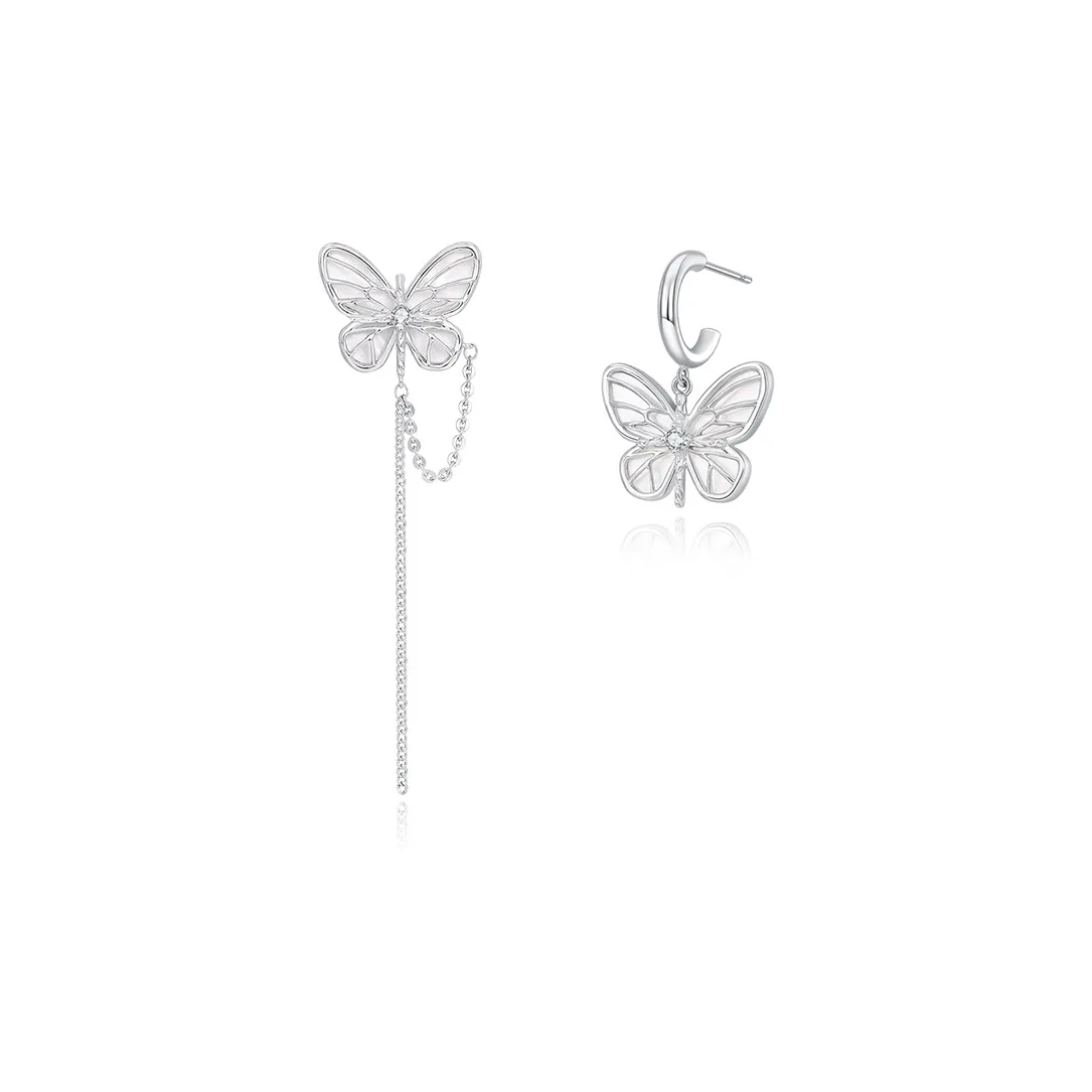 MCK 925 Silver Needles Earrings Women's