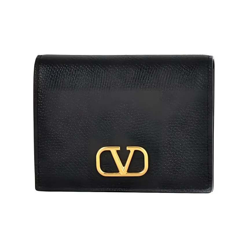Valentino Logo Plaque Wallet