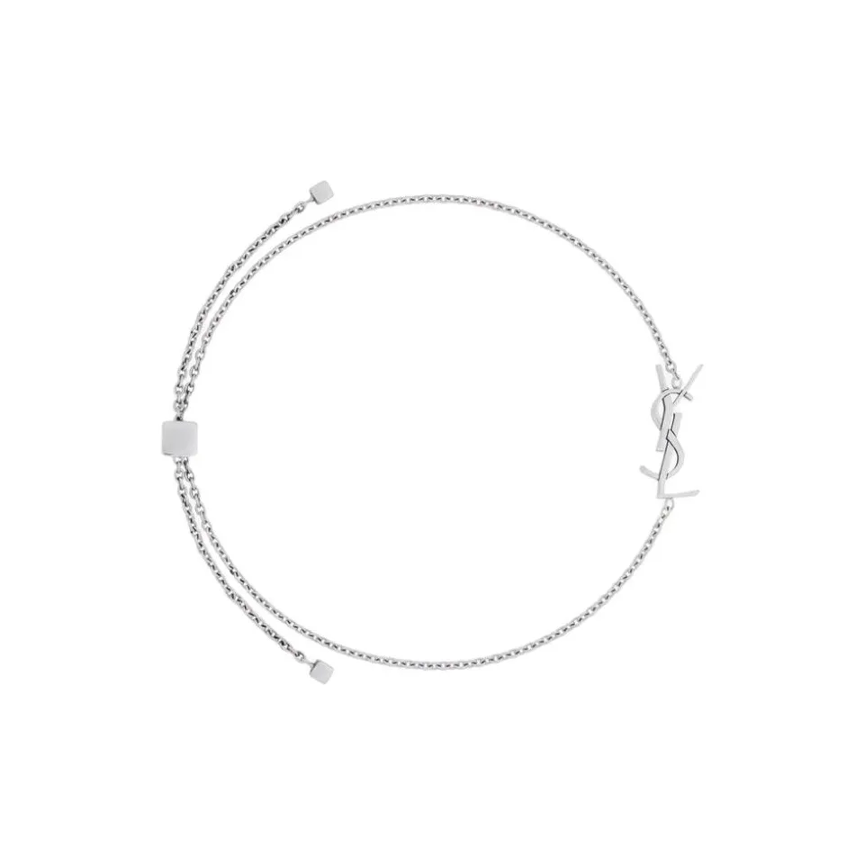 SAINT LAURENT Recycled Gold 18K Gold Bracelets Women's Silver