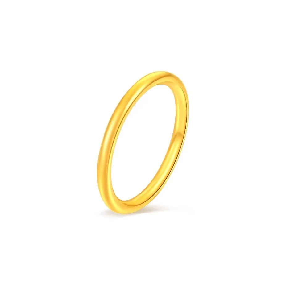 FANSHINER 18K Gold/Copper Alloy Surface Gold Plated Rings Unisex
