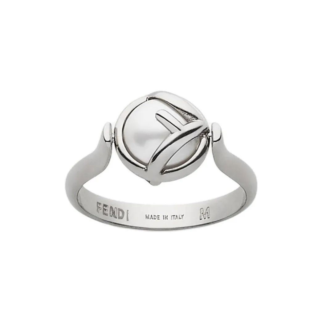 FENDI Bronze Rings Women's Silver