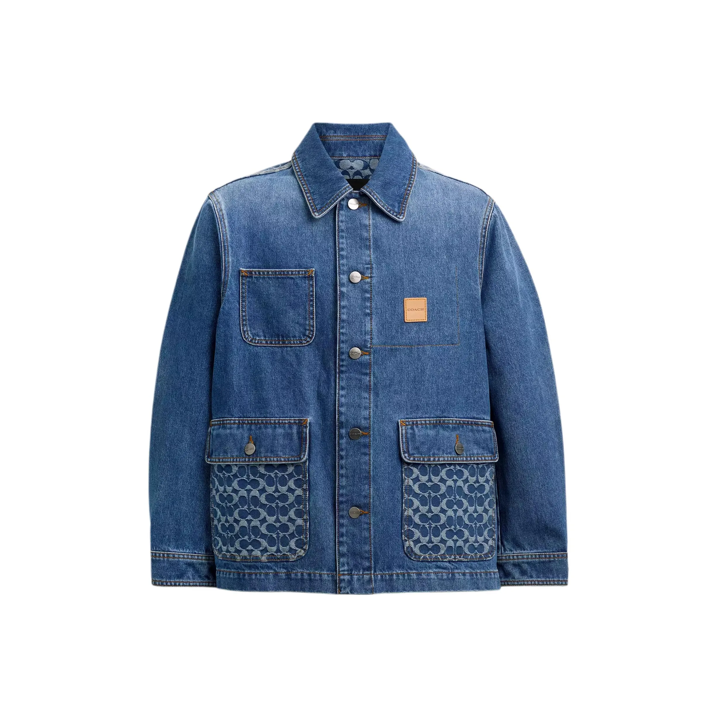 COACH Синий Мужская Джинсовая Куртка