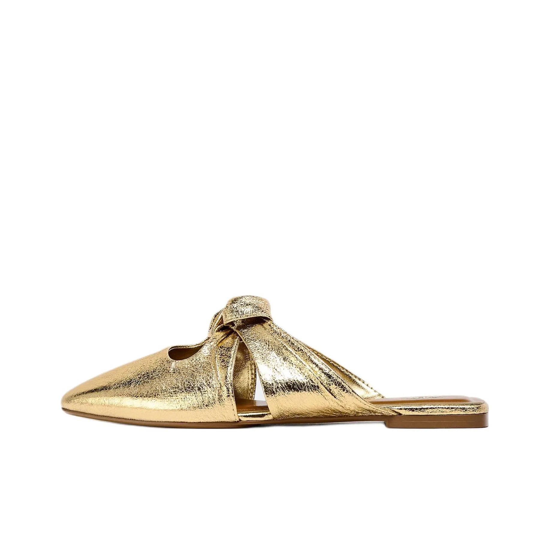 ZARA Abrasion Resistant Closed Toe Slippers Women's Gold