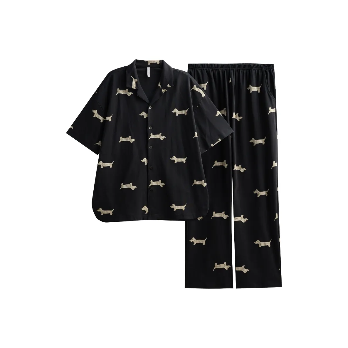 Same Language Пижамный комплект Мужской Glossy Черный