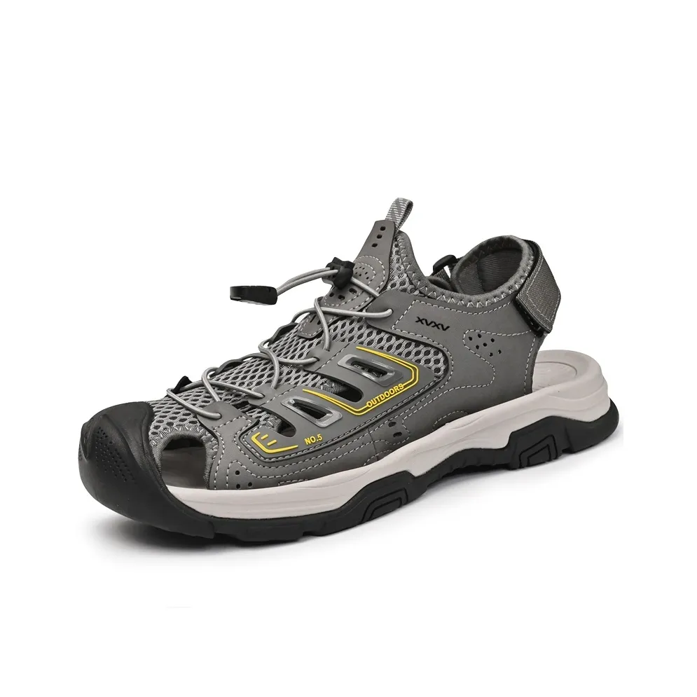 Xvxv Beach Sandals Men's Gray/Black