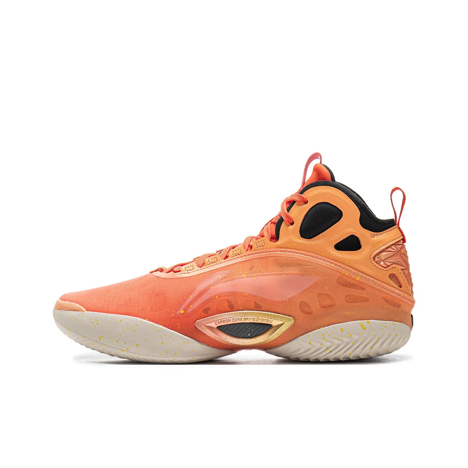 LINING Yushuai 19 Carbon Core Basketball Shoes Men's Mid Top Orange