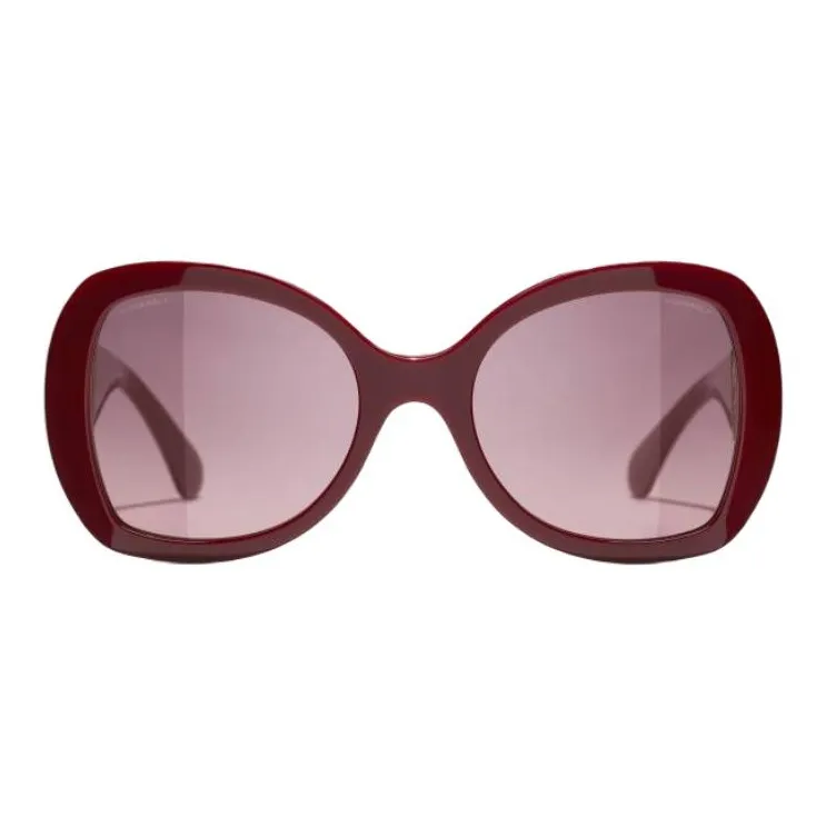 Chloe Acetate Round Sunglasses Unisex Red