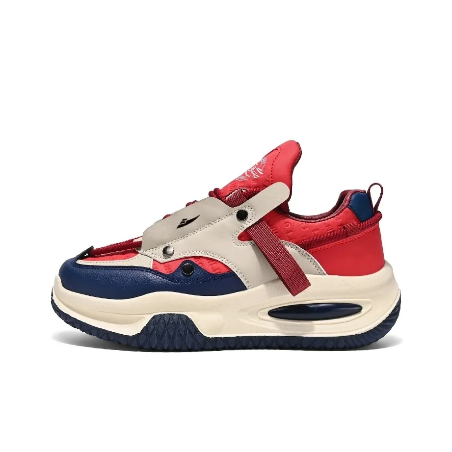 Кудинг Амортизаторы Устойчивые к истиранию Низкий Топ Толстая подошва Кроссовки Мужские