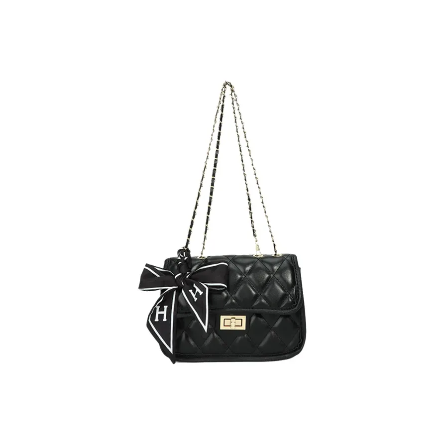 Juju Jimmy PU Shoulder Bags Regular Women's Classic Black/Gardenia White