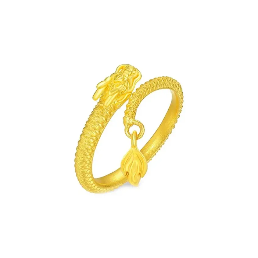 FANSHINER 18K Gold/Copper Alloy Surface Gold Plated Rings Unisex