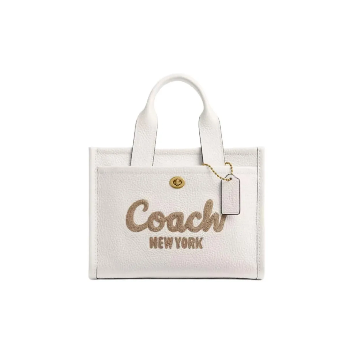COACH Cargo Кожа Тоут Сумка Сумка для покупок Сумка через плечо Сумка среднего размера Женская Кленовый