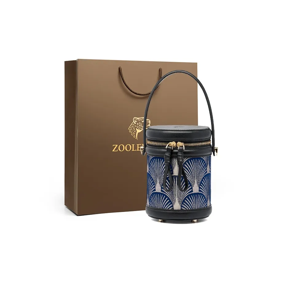 ZOOLER Cow Leather Crossbody Handbag Regular Women's Dunhuang Green/Elegant White/Dark Blue Black