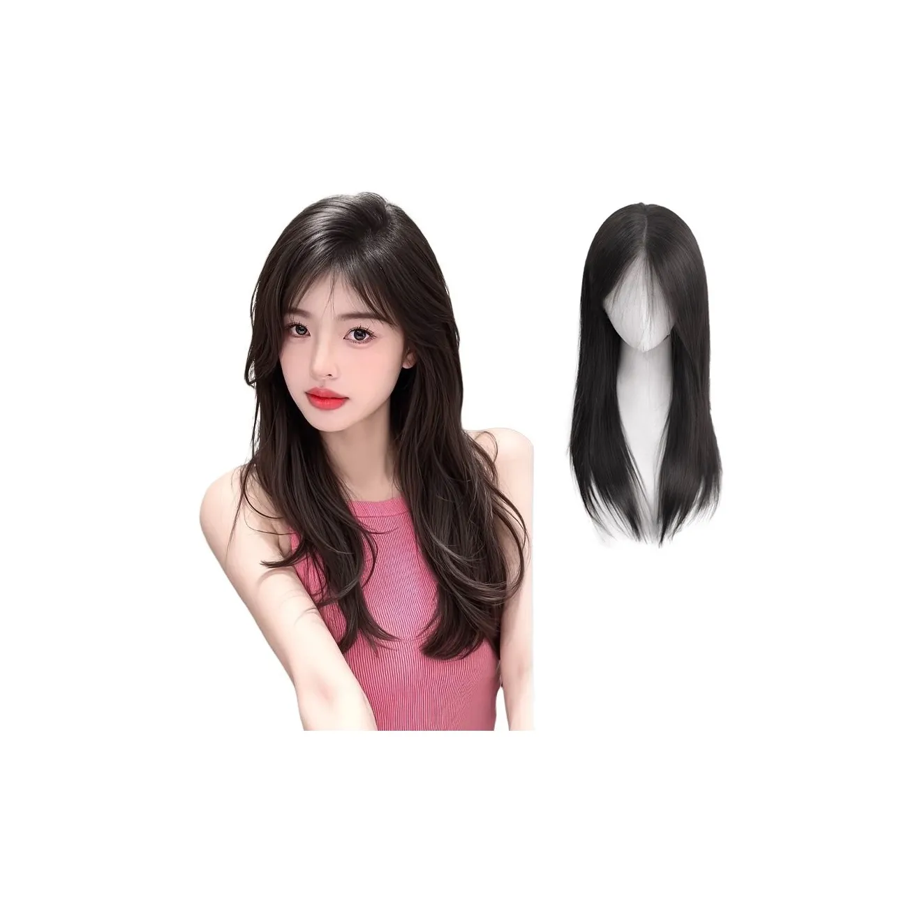 MUYAN Короткая перука с кудрявыми волосами нет необходимости в сетке смешанный шелк короткие прямые волосы